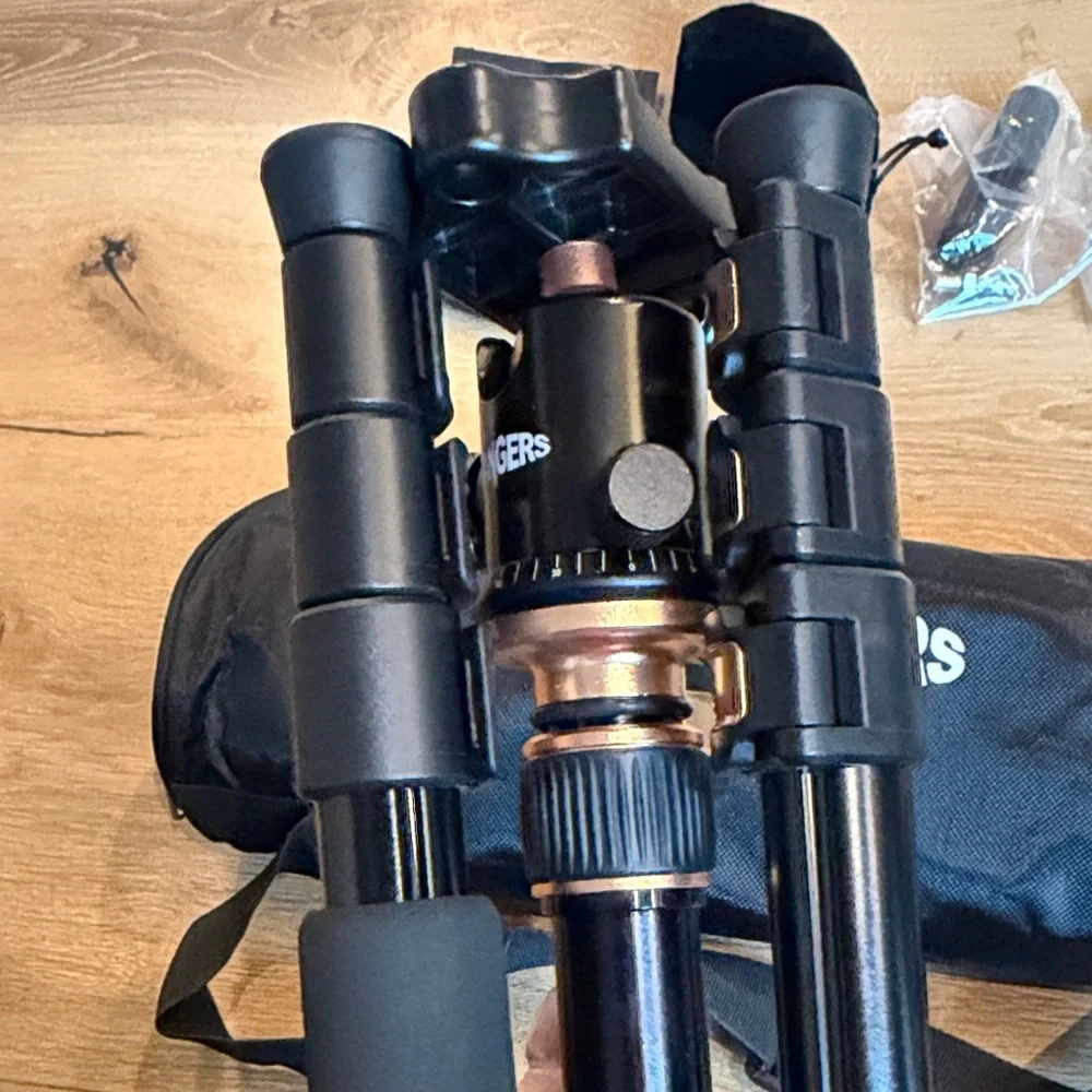 Rangers 57” Ultra Compact & Lightweight Aluminum Tripod with 360° Panorama Ball